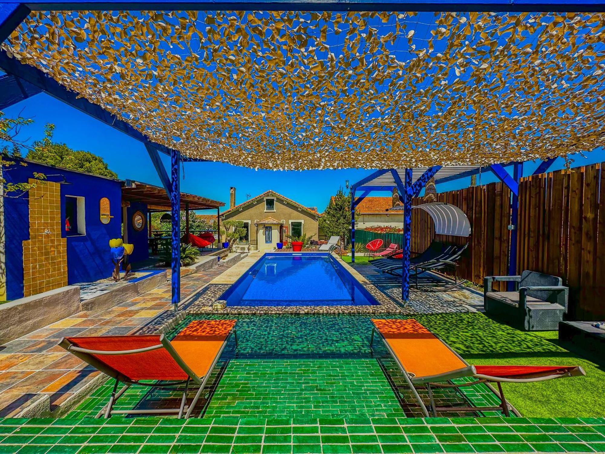 Vila Loft Modern Avec Jardin Piscine Et Pool House Lavalette Exteriér fotografie