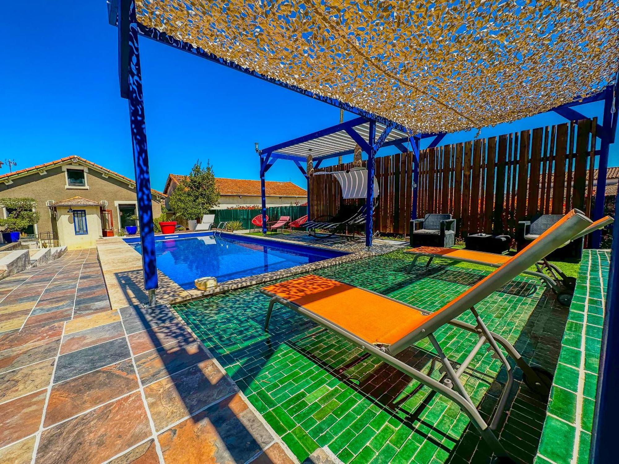 Vila Loft Modern Avec Jardin Piscine Et Pool House Lavalette Exteriér fotografie